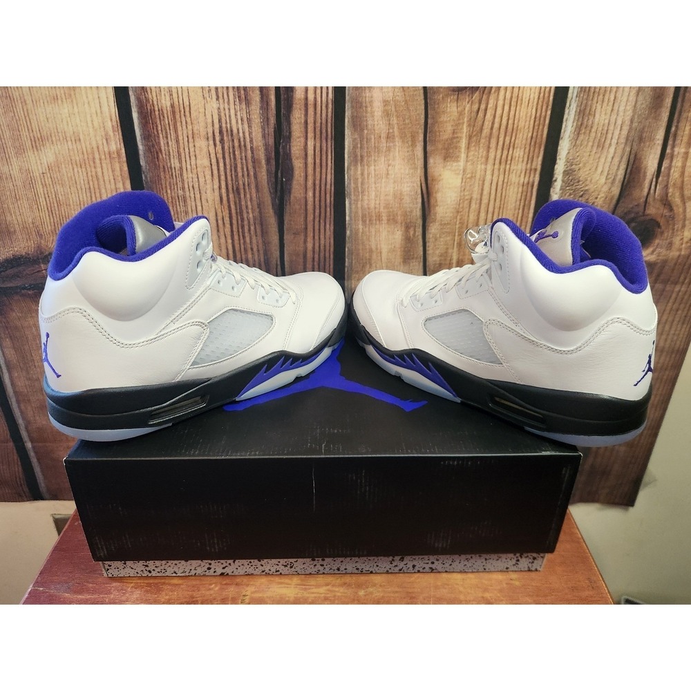 Air Jordan 5 Retro Concord White Black Purple DD0587-141 Men's Shoes Size 11 - Picture 4 of 13